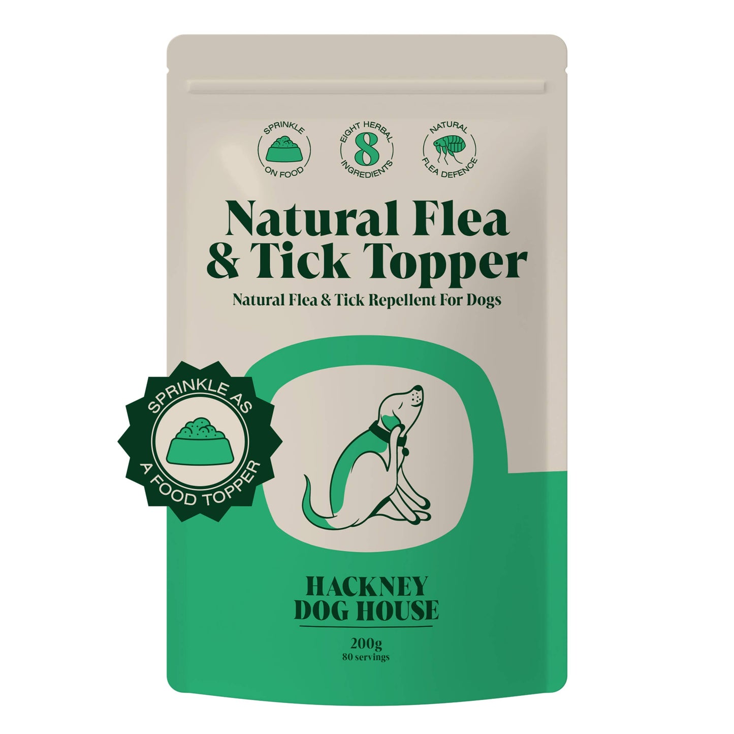 Hackney House Natural Flea and Tick Powder for Dogs | Herbal Repellent