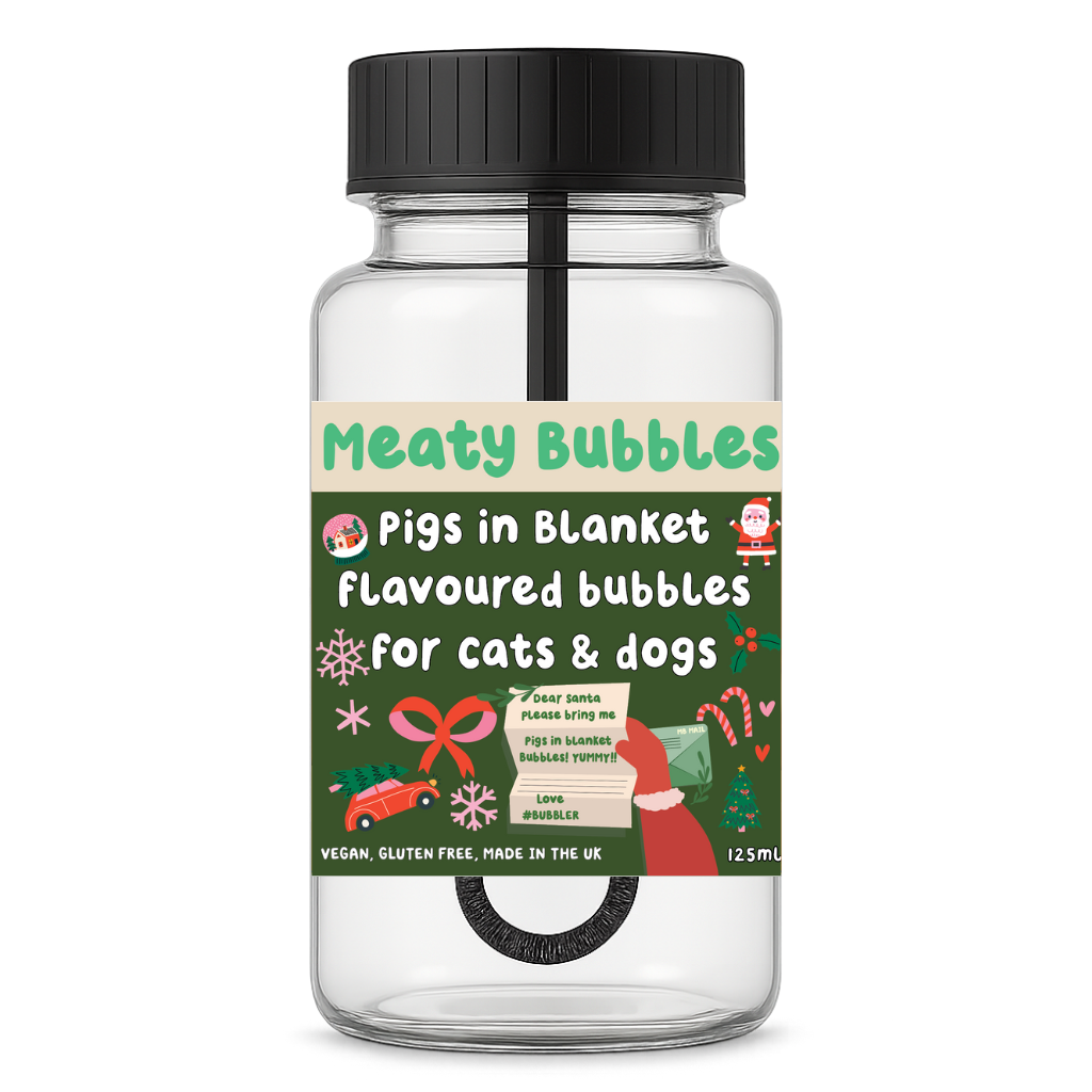 Meaty Bubbles Pigs in blanket Christmas 2025 Bubbles 125ml  