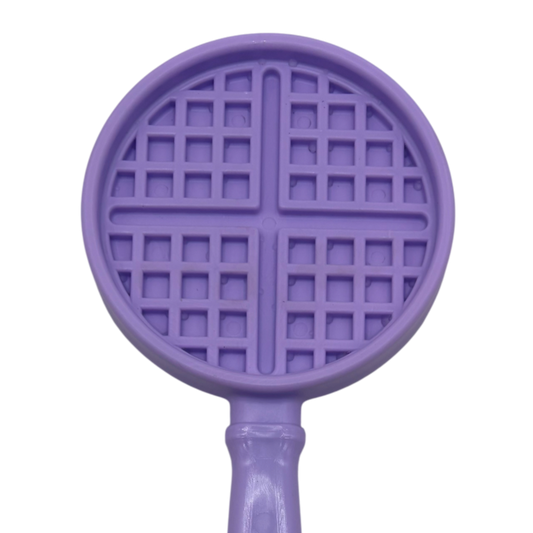 EStick Hand-Held Dog Enrichment Toy - Interactive Lick Stick - Waffle Lick Stick - Pastel Purple