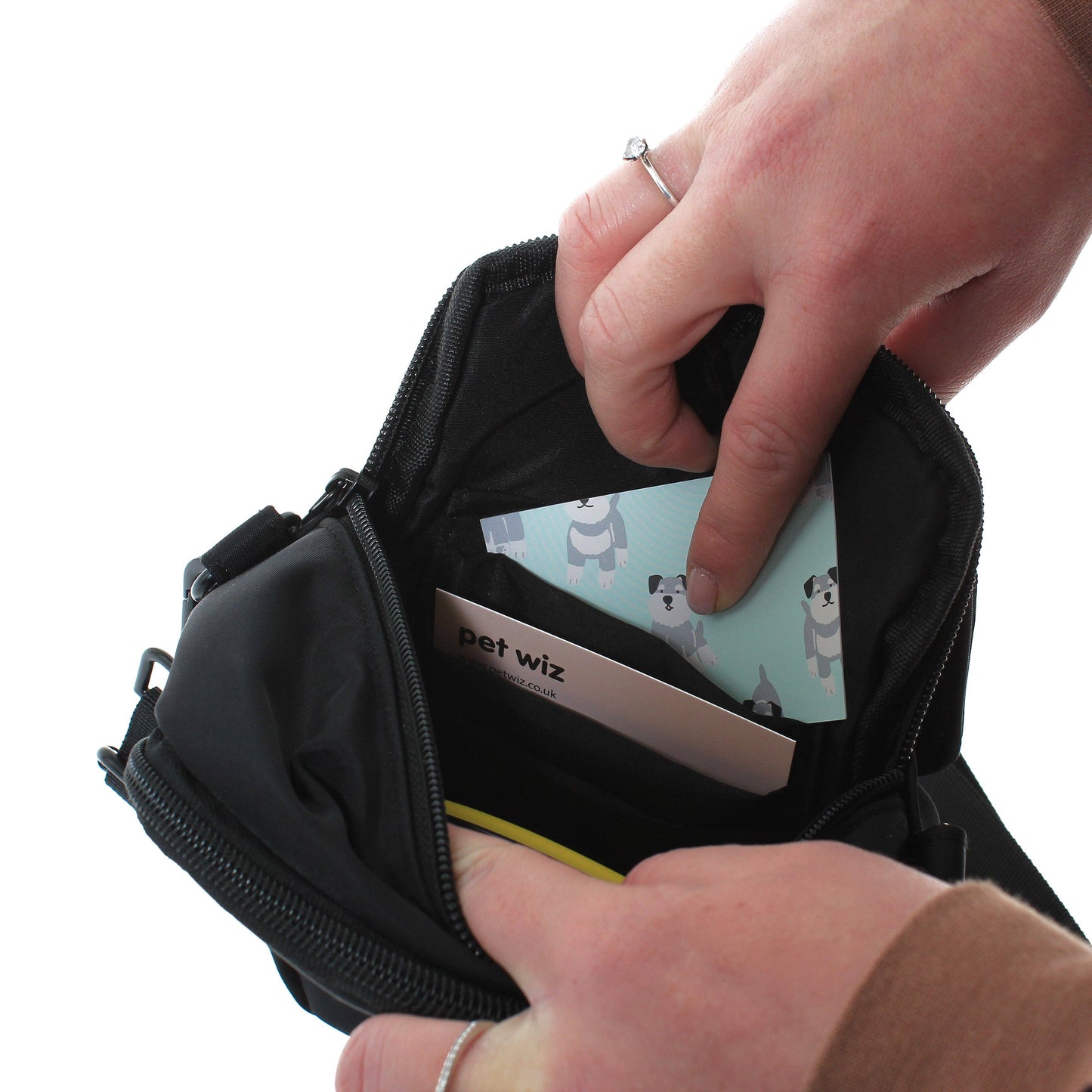 Water Resistant Dog Walking Bag - Black