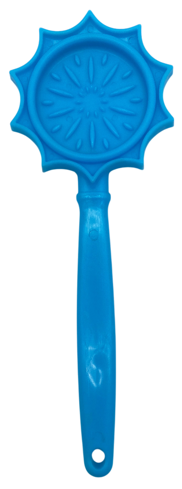 Sodapup Lick Stick Hand-Held Interactive Enrichment Toys: Flower Lick Stick - Light Blue