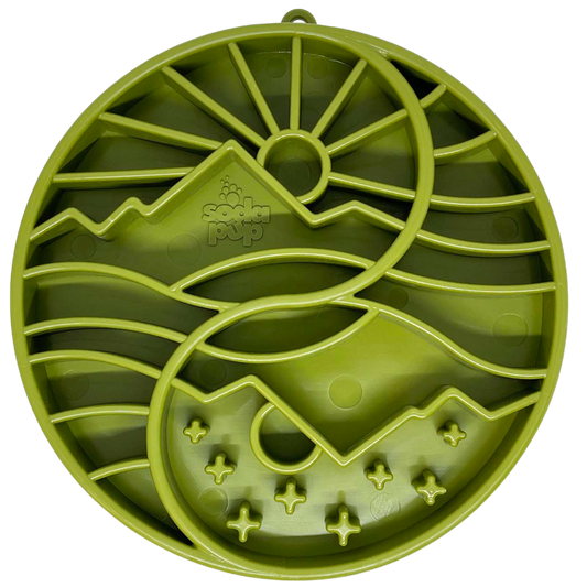 Sun and Moon eTray - Shallow Slow Feeder Dog Bowl