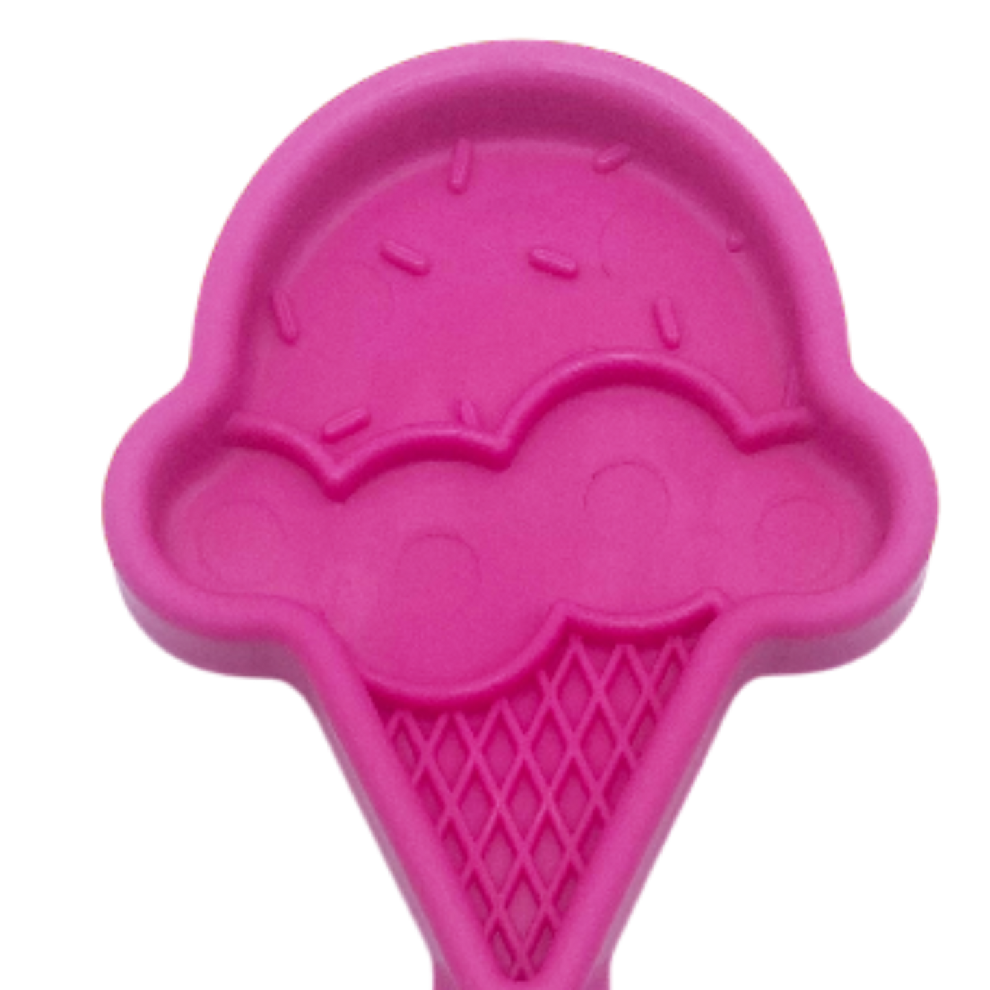 EStick Hand-Held Dog Enrichment Toy - Interactive Lick Stick - Ice Cream Cone Lick Stick - Pink