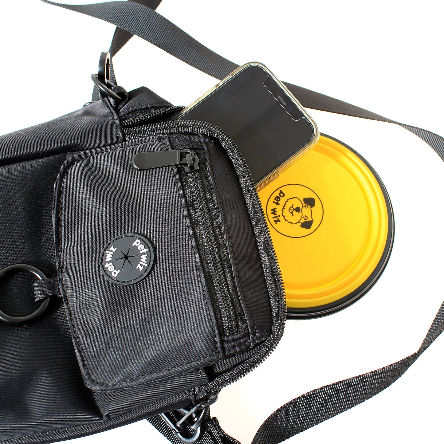 Water Resistant Dog Walking Bag - Black