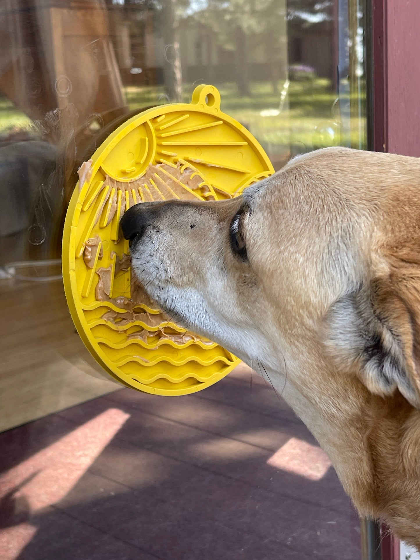 Sodapup Sun n' Sea eMat Enrichment Lick Mat With Suction Cups: Yellow