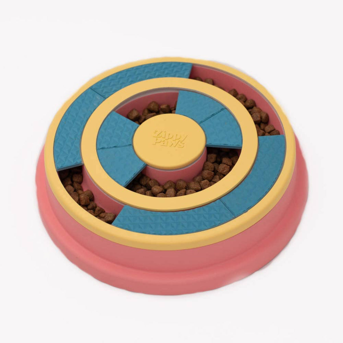 SmartyPaws Puzzler Feeder Bowl - Wagging Wheel - Dog Toy