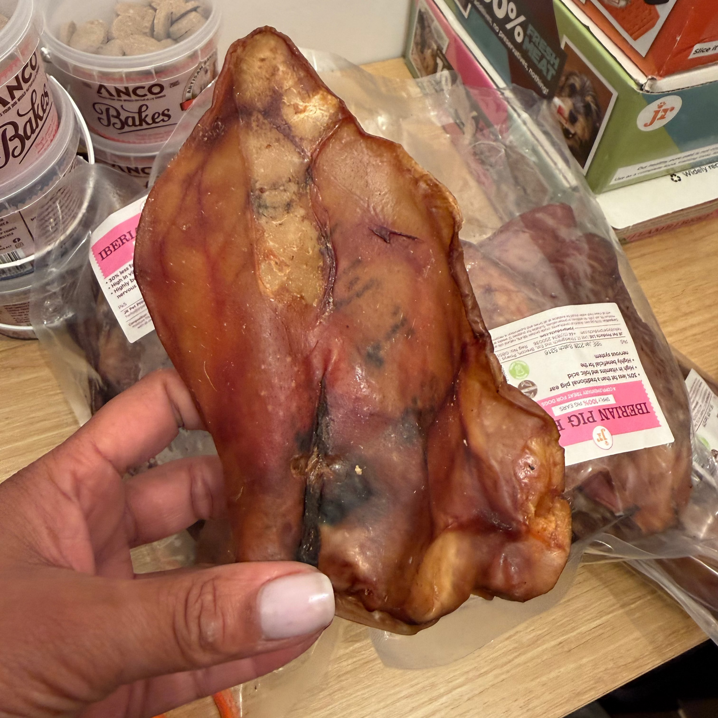 Premium Iberian Pig Ears – Natural Long-Lasting Dog Chews