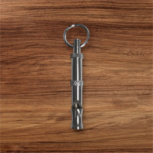 Variable pitch dog whistle.- Great for recall training.