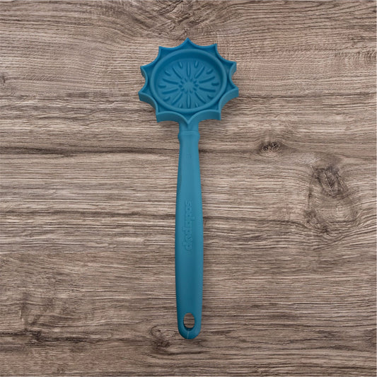 Sodapup Lick Stick Hand-Held Interactive Enrichment Toys: Flower Lick Stick - Light Blue