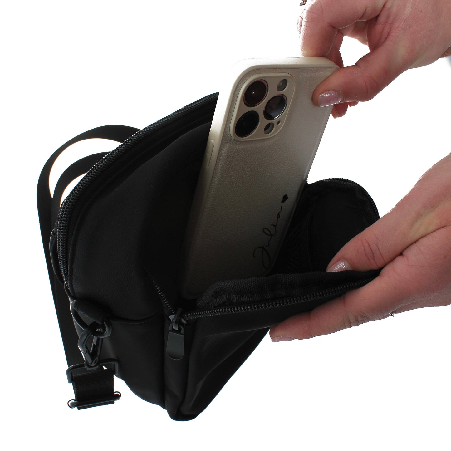 Water Resistant Dog Walking Bag - Black
