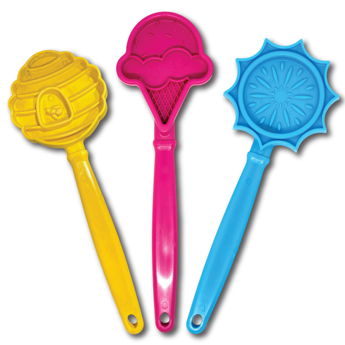 Sodapup Lick Stick Hand-Held Interactive Enrichment Toys: Beehive Lick Stick - yellow