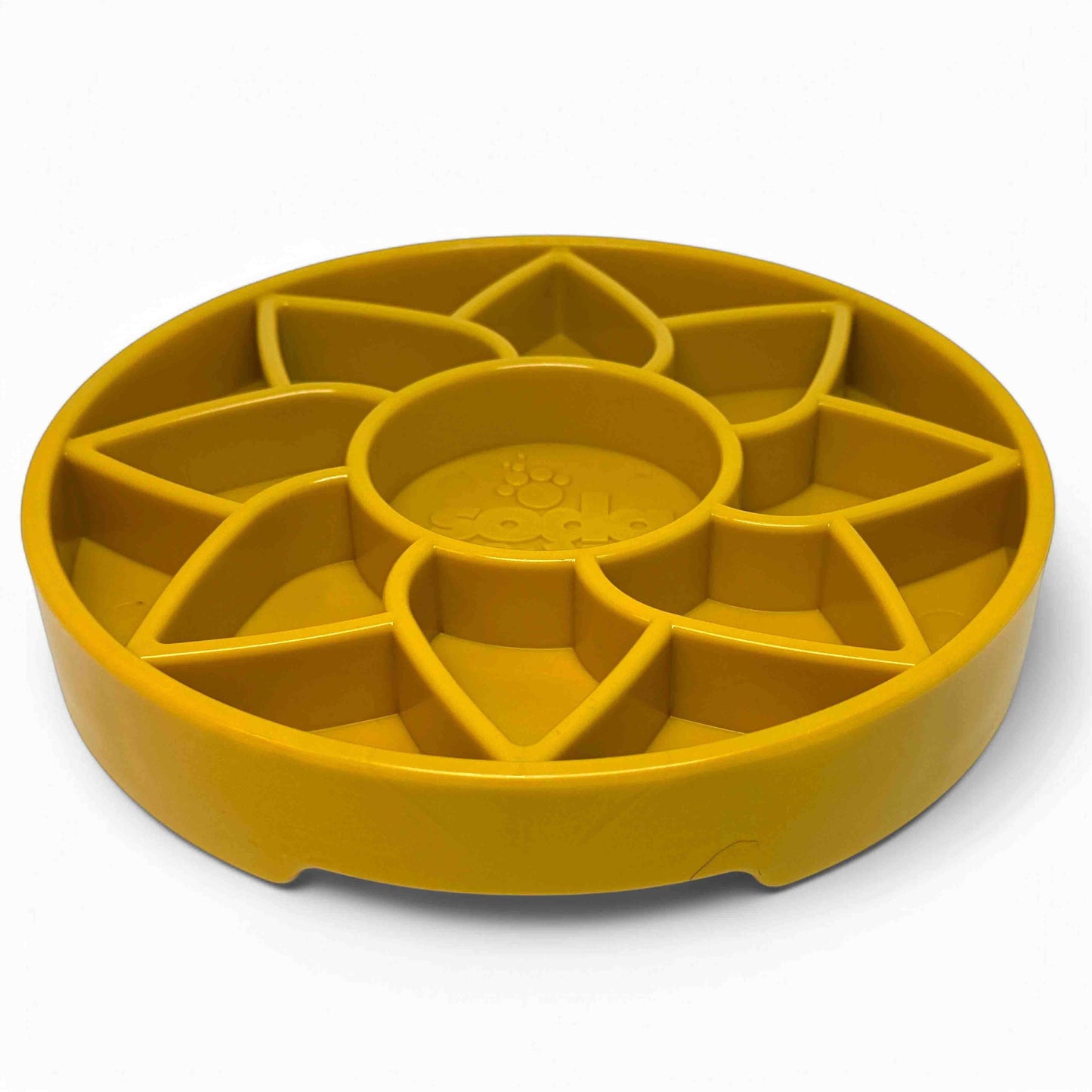 Sodapup Sunflower Design eTray Enrichment Slow Feeder Tray for Dogs - Yellow: Yellow