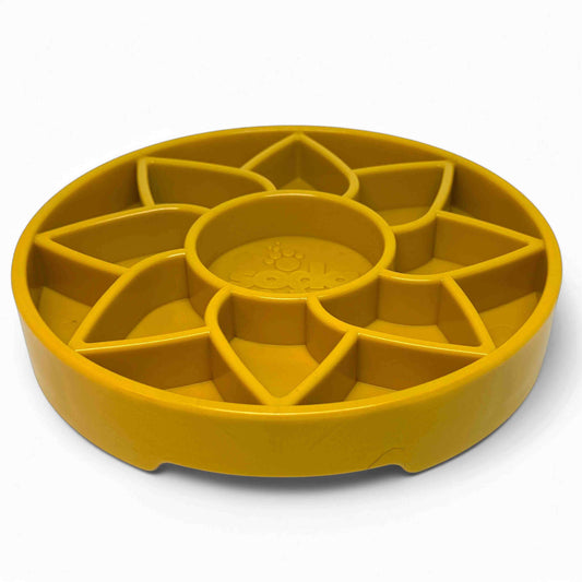 Sodapup Sunflower Design eTray Enrichment Slow Feeder Tray for Dogs - Yellow: Yellow