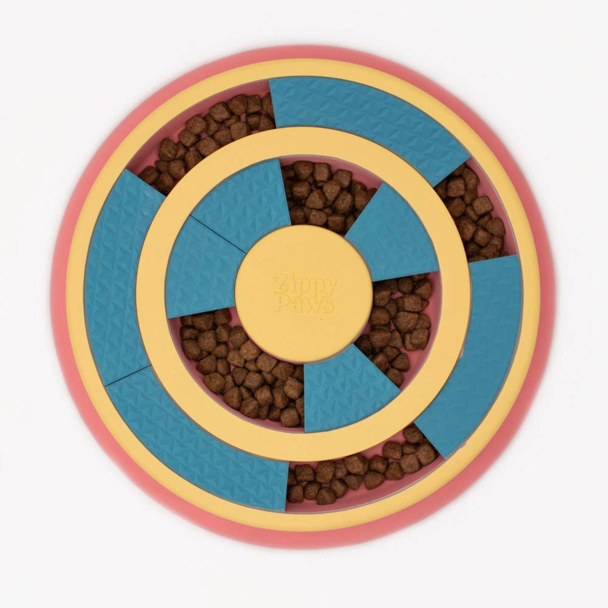 SmartyPaws Puzzler Feeder Bowl - Wagging Wheel - Dog Toy