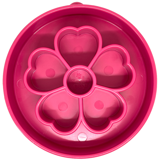 Flower eBowl Deep Slow Feeder Dog Bowl for Enrichment - Flower Bowl