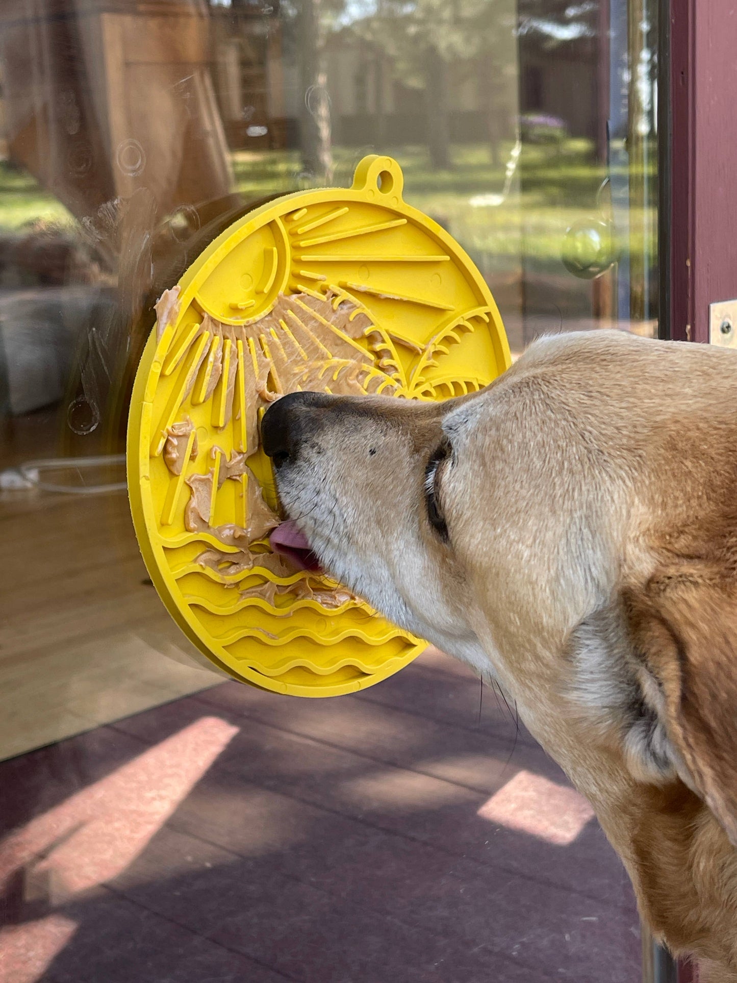 Sodapup Sun n' Sea eMat Enrichment Lick Mat With Suction Cups: Yellow